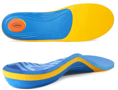 3ANGNI Heavy Duty Support Plantar Fasciitis Orthotic Insoles - 220+ LBS Arch Support, Relieve Flat Feet, Heel Pain, Overpronation, Shock Absorbing and Breathable Insoles, Suitable for Men and Women