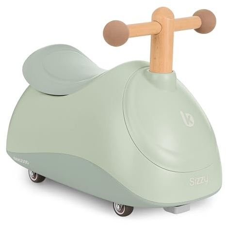 KikkaBoo Coche de bebé a partir de 1 año SIZZY, coche antideslizante sin pedales, vehículo antideslizante con asas, multidireccional, a partir de 1 a 3 años, regalo para bebé, menta