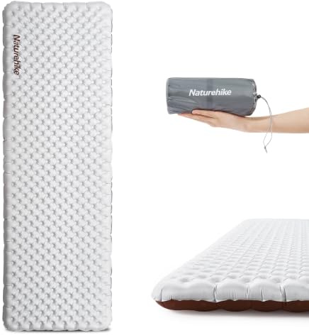 Naturehike Colchoneta para Dormir para Acampar con Valor R 5,8, colchoneta para Dormir autoinflable Ultraligera para Las 4 Estaciones, colchón de Aire Duradero con Bolsa Inflable