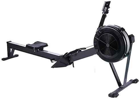 Modern Fitness Rowing Machine Folding Foldable, Air Rower Fitness Exerciser Indoor Equipment, Cardio Training Machine, 350LB Capacity with LCD Display Monitor