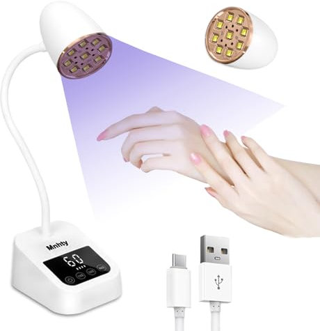 Lampe UV Ongles Gel 27W – LED Sans Fil Rechargeable, 3 Modes Minuterie, Col de Cygne Flexible, Séchage Rapide, Professionnelle pour Manucure Domicile & Salon
