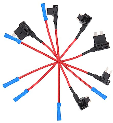 POPETPOP 6pezzi Portafusibili in Serie da Accessori per Ricambio di Fusibili per Auto Copertura Protettiva Filo Calibro Adatto per Veicoli di Tutti i Tipi
