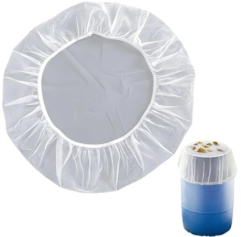 Regentonnen Abdeckung - 20-140 cm Polyester Netzschutz, Regenwasserfilter, Insektensicheres Schutznetz Langlebig | Wiederverwendbare Wasserbehälterabdeckung für Gartentonne Sammelsystem Außenbereich T