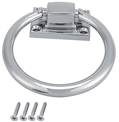 Zerodis Shiny Silber Drop Pull Ring Möbel Schrank Griff Holz Türklopfer Stuhl zieht Griff Schrankgriffe Möbelbeschläge