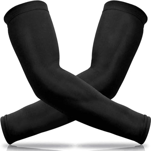 beister Manchettes de Bras pour Homme & Femme, Sun Anti-UV Protection UPF 50+ Manchons de Refroidissement Antidérapants, Manchette Sport Compression pour Cyclisme, Basket-ball, Running, Football.