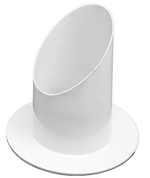 NKlaus Kerzenhalter 9,5cm hoch Kerzenständer Weiß für Kommunionkerze Ø 5,5cm Messingleuchter Taufkerzen Stabkerzen 2827