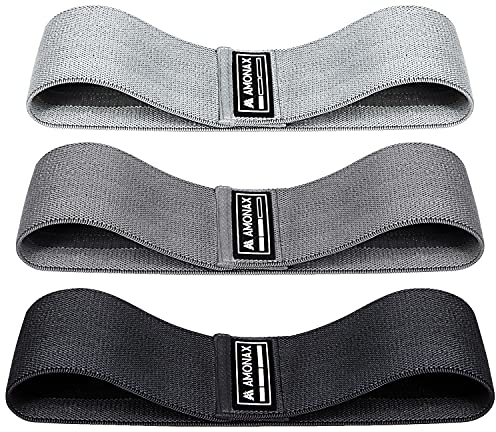 Amonax Bande de Resistance Musculation en Tissu pour Femme, Bande de Butin pour Exercice de Squat, Elastique Musculation comme équipement pour la Perte de Poids, Sport Musculation pour Jambes Fesses