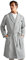 Ted Baker Mens Brushed Ponte Robe Dressing Gown - Heather Grey - S/M