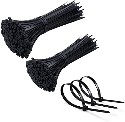 SIOPPKIK Serre-cables électriques 100mm x 1.9 mm+150 mmx 1.9mm, Attache Cable, Serre Cables en plastique, Colliers Serre-Cable, Noir, Lot de 100 Pièces, élargir et Allonger