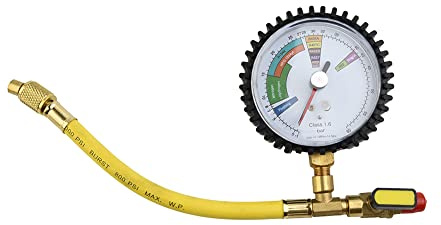 DAZZLEEX Probador de presión de nitrógeno HVAC Herramienta de Banco de Pruebas en frío Adecuada para R134a, R22, R407C, R410A