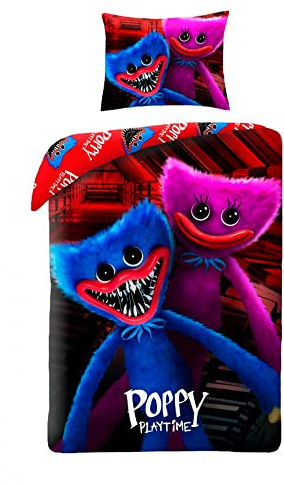 Halantex Bettwäsche-Set für Kinder, Bettbezug 140 x 200 cm und Kissenbezug 70 x 90 cm, Baumwolle, Mehrfarbig