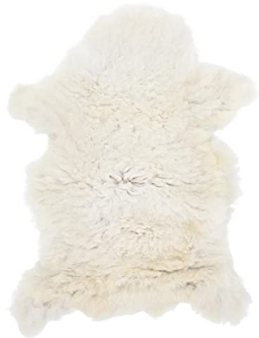 Homgoday Pelle di pecora Crema 70x100 cm