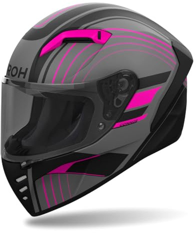 CASCO AIROH INTEGRALE CONNOR ACHIEVE PINK MATT M