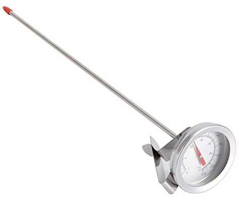Termómetro de Vino con Clip para Hervidor, Termómetro Analógico, Pantalla Fácil de Leer, Adecuado para Cocinar, Termómetro para Elaboración Casera de Vino y Cerveza