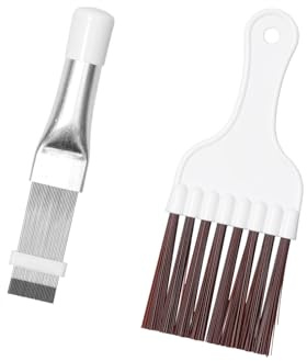 Drain Brush, Air Conditioner Condenser Fin Cleaning Brush Ac Coil Cleaner Pipe Cleaner For Repairs Evaporators, Dehumidifiers and Refrigerator Coils (Fin Comb)