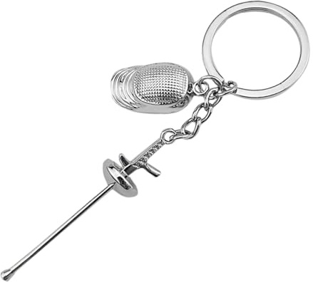 Llavero de esgrima de 3 piezas - Esgrima Llavero, Llavero Con Esgrima, Accesorios De Esgrima Deportivos, Recuerdo De Los Amantes De Los Deportes, Regalos Para Los Entusiasta De Esgrima, 3 piezas