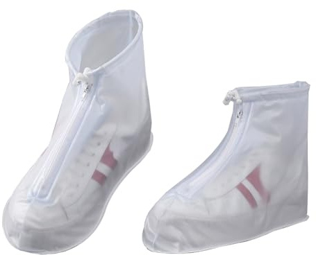 XMTStartrading 2Pcs Outdoor Shoe Protector Covers Non-Slip Washable Protection Shoe Covers Recyclable Rain Overshoes for Outdoor Sports Rain Bike