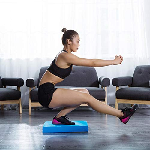 POENVFPO Coussin d'équilibre, Mousse TPE, Grand Tapis de Yoga pour Entraînement de stabilité, Exercices de Genoux et de Chevilles pour Adultes et Enfants