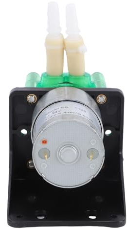 ViaGasaFamido Peristaltisk Pump 500mL/min Hög Flödeshastighet Rostfritt Stål DC-pump för Laboratorier Bläckstråleutskrift Akvarier Smart Home (24V)