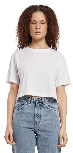 Urban Classics TB1555 Damen T-Shirt Ladies Short Oversized Tee Weiß, S
