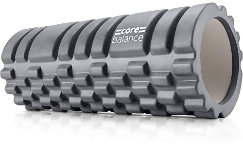 Core Balance Faszienrolle Rücken Wirbelsäule und Ganzkörper für Tiefengewebemassage - Texturierter Sport Foam Roller zur Massage von Triggerpunkten - Faszienrolle Wirbelsäule für Fitness, Gym, Physio