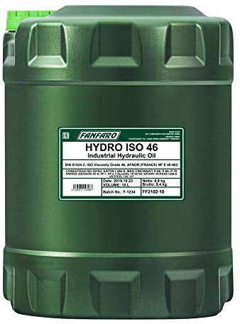 1 X 10L FANFARO Hydro ISO VG 46 / Olio idraulico DIN 51524 HLP