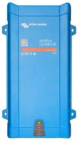 Victron Energy MultiPlus 500VA 12-Volt 230V Inverter Onda Sinusoidale Pura 20 amp Caricatore Batteria