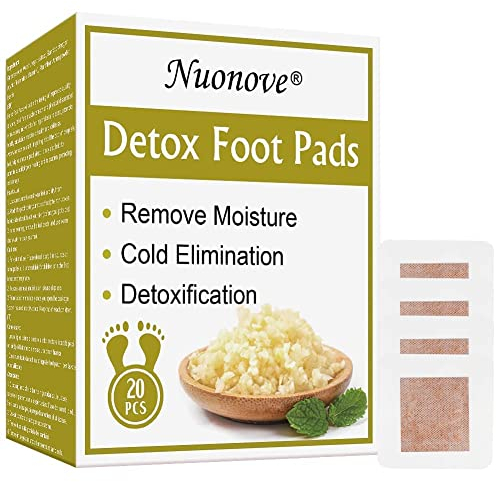 Cerotti Detox per Piedi, Patch Disintossicanti, Allevia lo Stress, Migliora il Sonno ed Espelle Rapidamente le Tossine dal Corpo, 20 Pezzi