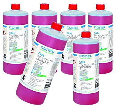 Conel Care-Set: 6x CONEL CARE WC-Kalk-/Urinsteinkiller 1 Liter Flasche Konzentrat