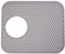 ZEACCT 1 Pièce Tapis D'évier en Silicone Polyvalent, Tapis de Fond D'évier de Cuisine, ProtèGe-éviers Pliables, Tapis D'égouttoir D'évier, Tapis D'évier Antidérapants Isolants Thermiques (Gris)