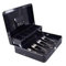 igadgitz home U7263 Metal Cash Box with Keys, Cantilever Coin Tray and Spring-Loaded Clips, Petty Cash Tin, Money Tin - Black
