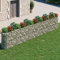 Baziroo Gabionen-Hochbeet Verzinktes Eisen 540x50x100 cm Silber Steingabione Hochbeet Füllung Gabionen Pflanzkübel Hochbeet Metall Raised Bed Blumen Pflanzkübel Gartenbeet Steinkorb Garten