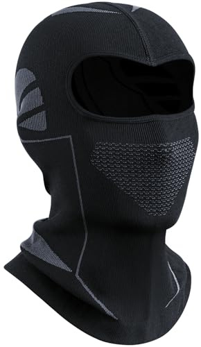 ENONEO Pasamontañas Motocicleta Invierno Hombre Calentador de Cuello Ciclismo Running Braga Cuello Moto Anti Viento Transpirable Balaclava Mujer Esquí Pasamontañas Térmica Bicicleta Bandana