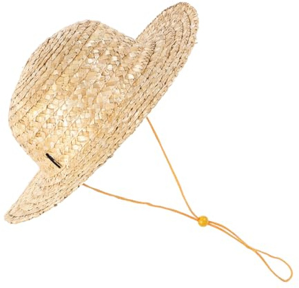 Holibanna Cappello di Paglia Lavorato a Maglia per Cappelli per Ragazzi Cappello da Contadino per Cappello da Spiaggia per Cappello Infantile Cannuccia Khaki