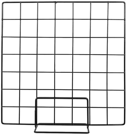 ABOOFAN Desktop Grid Photo Display Metal Wire Notice Board Grid Panel Picture Display Portable Memo Board for Tabletop Wall