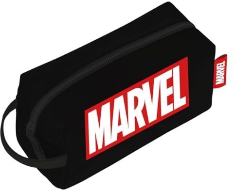 ARDITEX, Trousse de Toilette Marvel, Imperméable avec Fermeture à Glissière, Idéal pour l’École, Voyage Accessoires ou Les Petites Affaires, 100% PU, 3 x 22 x 8 cm