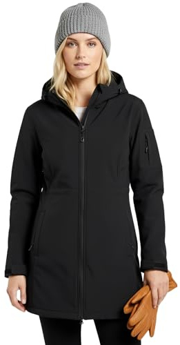 chiguomaoyi Giacca di Transizione da Donna Giacca Antipioggia Giacca Softshell Impermeabile Giacca Funzionale Antivento con Cappuccio