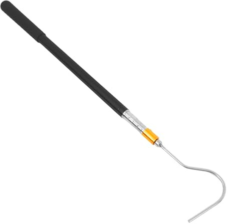 GLEAVI Teleskop Schlangenfangstange aus Edelstahl 15m Verstellbar mit Schlangenhaken für Sicheres Handling Von Reptilien und Schlangenfang Unterwegs