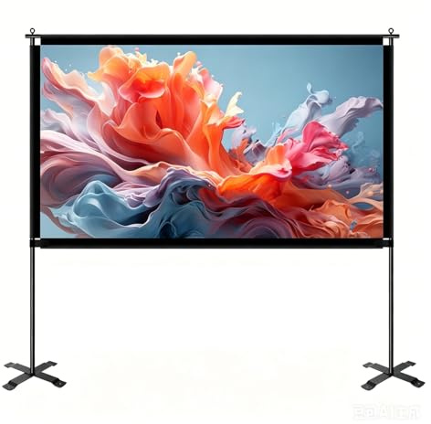 60-120 Tum 16:9 4K 1080P HD-projektionsduk Med Stativ, Bärbar For Hem, Kontor, Trädgård, Biograf Och Bio(84 inch)