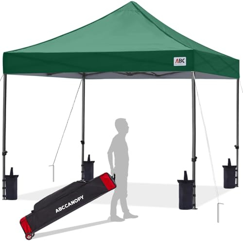 ABCCANOPY 3x3M Commercial Pop-Up Canopy Shelter Carry Bag Dark Green