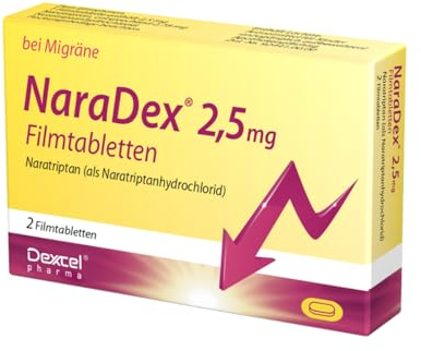 NaraDex 2,5 mg gegen Migräne, 2 St. Tabletten