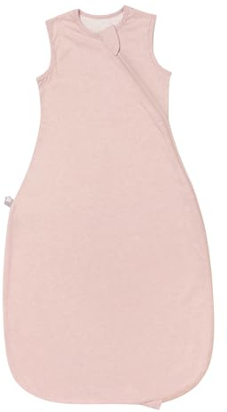 Tommee Tippee Baby Sleep Bag, 6-18m, 1.0 Tog for 20-24°C, Blush, Hip-Healthy Design, Soft Cotton-Rich Fabric, Open Arm Sleeping Bag, Bottom to Top Zip