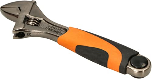 KOTARBAU® Verstellbarer Schraubenschlüssel 150 mm aus Chrom-Vanadium-Stahl Rollgabelschlüssel Einmaulschlüssel mit Gummigriff (150 mm)