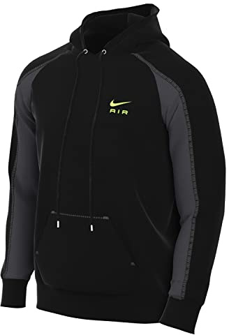 Nike Air French Terry Sweat à capuche pour homme, noir/noir, Large