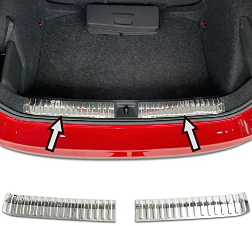 Protection de seuil de chargement en acier inoxydable chromé - Compatible avec Skoda Kamiq - Année de construction à partir de 2019 - Qualité supérieure RECAMBO