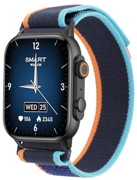Trevi - T-FIT 430 A Smartwatch med 1,95 tums AMOLED-skärm, hög upplösning metallfodral