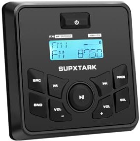 Marin stereoradio 4 x 45 W mätmontering WB/AM/FM tuner Bluetooth-mottagare för båt, UTV, golfvagn