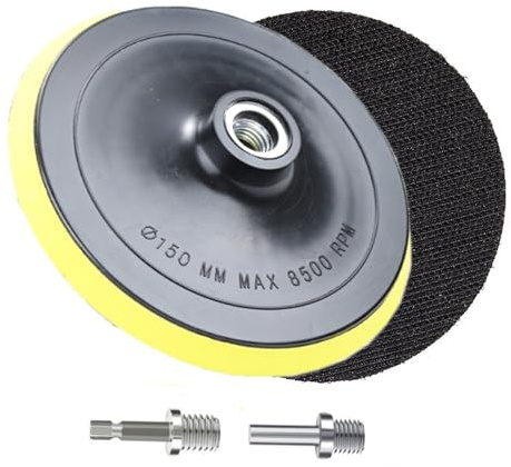 HOTCKB 2 Pièces Plateau Poncage 150mm Disque Polissage avec Filetage M14 Plateaux Ponçage