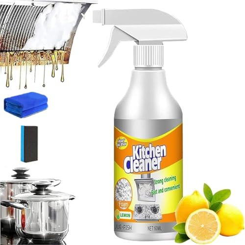 Sciasi - Detergente in schiuma da cucina, multiuso, per la pulizia delle bolle della cucina, per pentole e padelle da cucina, potente detergente in schiuma per rimuovere le macchie, pulisce le macchie