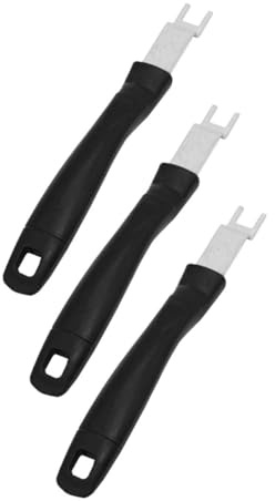 Milisten 3piezas Desmontador De Parrilla Acero Inoxidable Resistente Al Calor Herramienta De Agarre para Planchas De Asar y Bandejas Casa y Restaurante